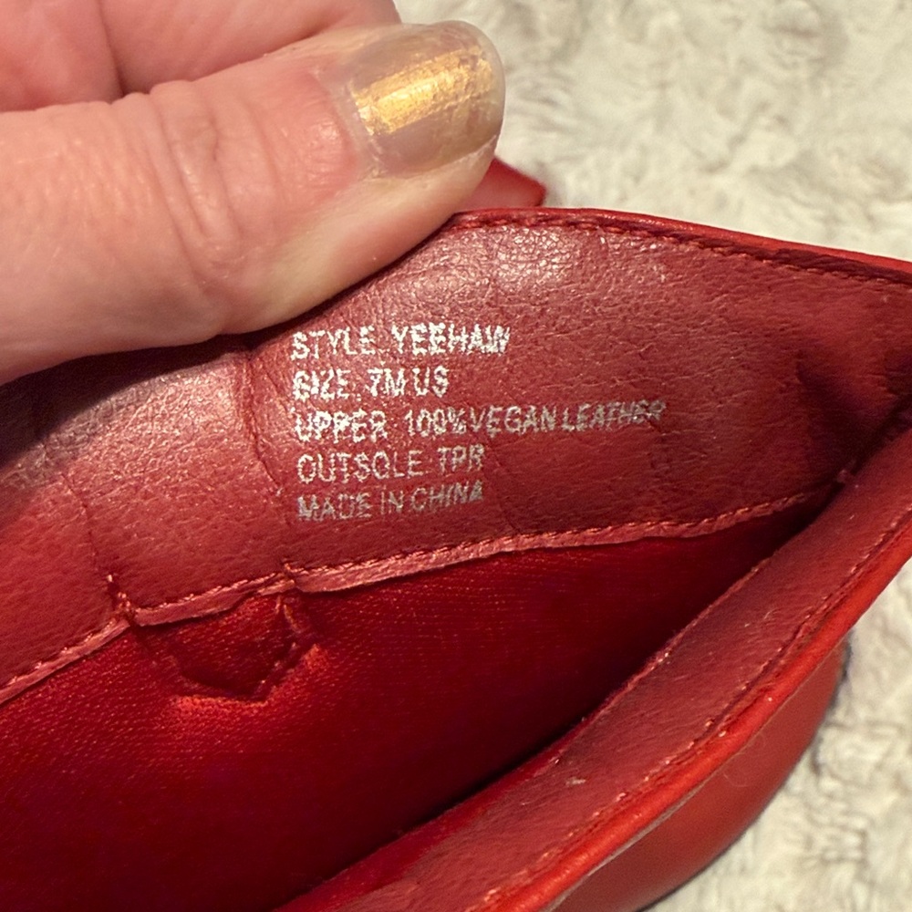 Charles Albert Red Western Cowboy Boots - Picture 9 of 13